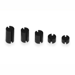 Чорна пластикова стойка для світлодіода 3-pin 3-5мм висота 5,5мм