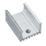 Радіатор алюмінієвий<gtran/> 17*15*10MM TO-220 aluminum heat sink U-shaped