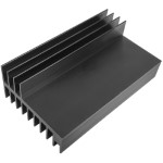 Aluminum radiator<gtran/> 100*58*31.8MM heat sink aluminum black
