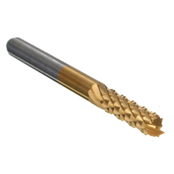Milling cutter corn PCB for CNC type  RCF 0.8mm, L = 38mm, shank 3.175mm, TiN